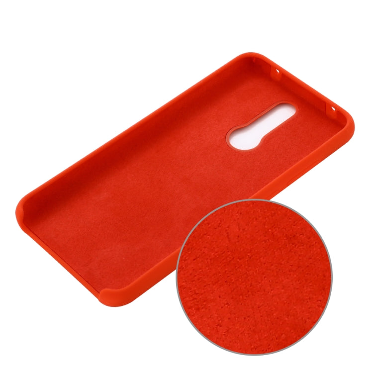 For Xiaomi Redmi 8 Solid Color Liquid Silicone Dropproof Full Coverage Protective Case