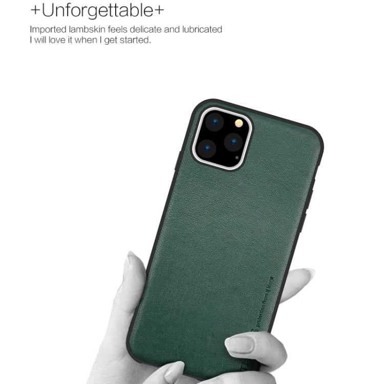 For iPhone 11 Pro TJ KINGS Elegant Series Shockproof PC + TPU + Lambskin Case