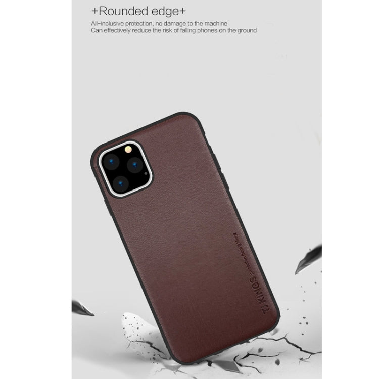 For iPhone 11 TJ KINGS Elegant Series Shockproof PC + TPU + Lambskin Case