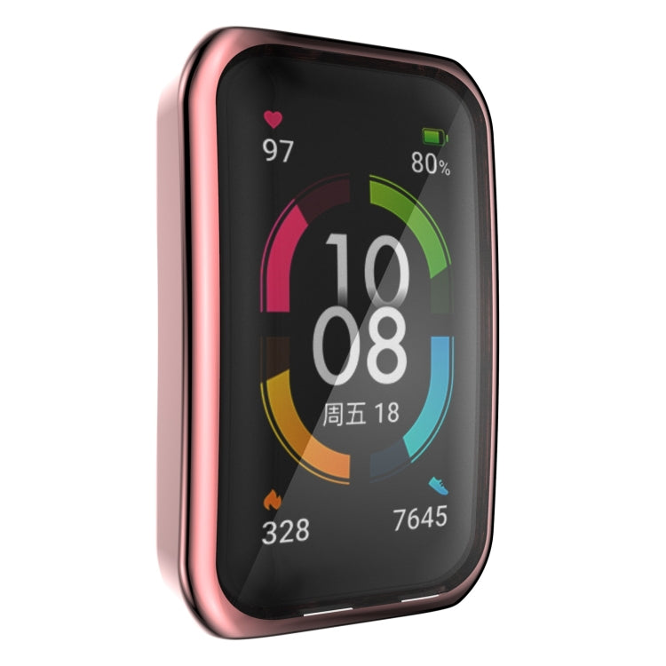 For Huawei Band 6 / 6 Pro / Honor Band 6 Full Coverage TPU Electroplating Protective Case Cover