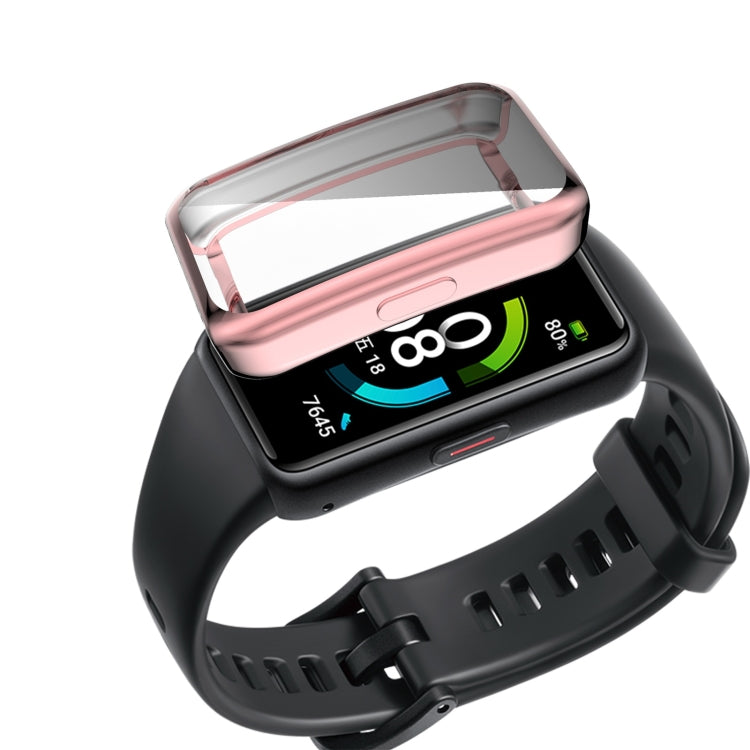 For Huawei Band 6 / 6 Pro / Honor Band 6 Full Coverage TPU Electroplating Protective Case Cover