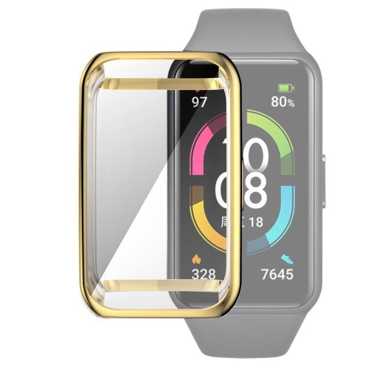 For Huawei Band 6 / 6 Pro / Honor Band 6 Full Coverage TPU Electroplating Protective Case Cover