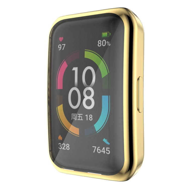 For Huawei Band 6 / 6 Pro / Honor Band 6 Full Coverage TPU Electroplating Protective Case Cover
