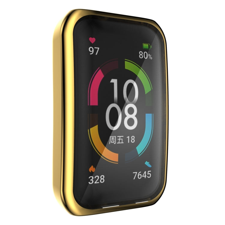 For Huawei Band 6 / 6 Pro / Honor Band 6 Full Coverage TPU Electroplating Protective Case Cover