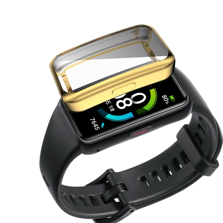For Huawei Band 6 / 6 Pro / Honor Band 6 Full Coverage TPU Electroplating Protective Case Cover