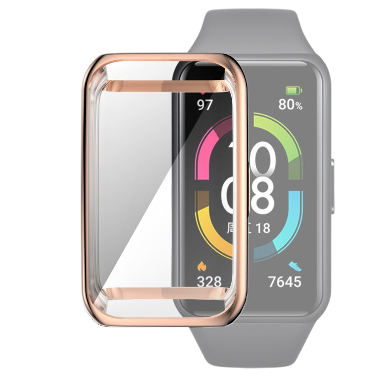 For Huawei Band 6 / 6 Pro / Honor Band 6 Full Coverage TPU Electroplating Protective Case Cover