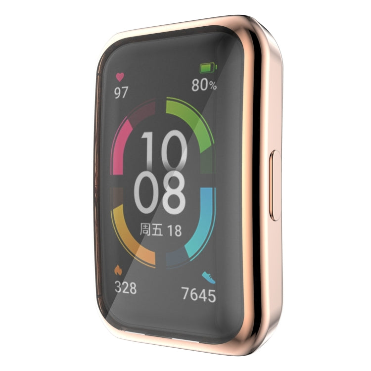 For Huawei Band 6 / 6 Pro / Honor Band 6 Full Coverage TPU Electroplating Protective Case Cover