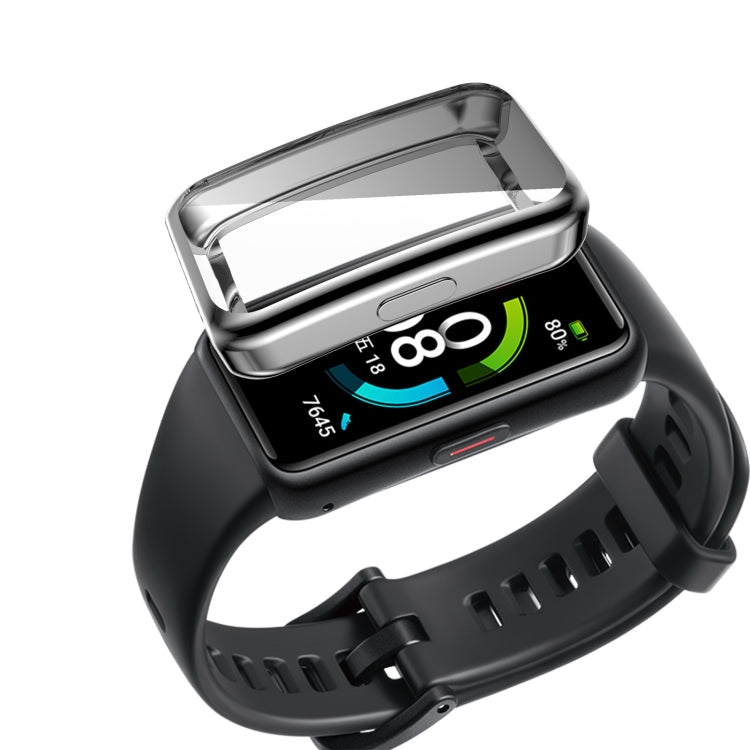 For Huawei Band 6 / 6 Pro / Honor Band 6 Full Coverage TPU Electroplating Protective Case Cover