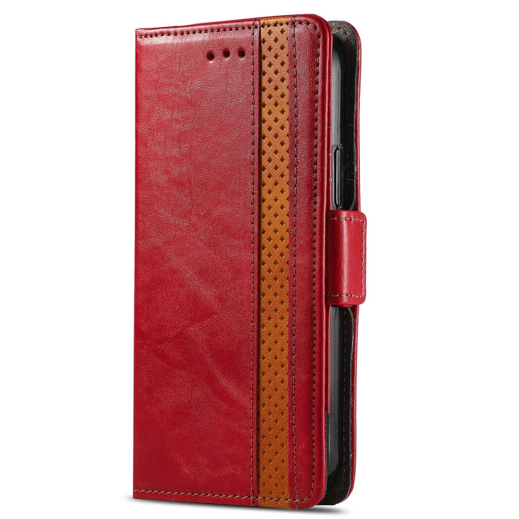 For Xiaomi Redmi Note 10 5G CaseNeo Business Splicing Dual Magnetic Buckle Horizontal Flip PU Leather Case with Holder & Card Slots & Wallet