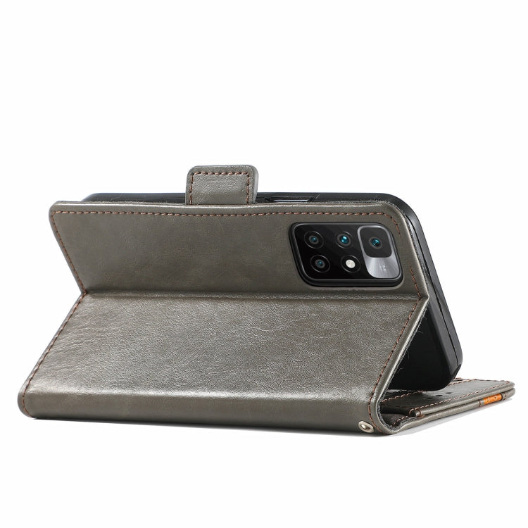 For Xiaomi Redmi 10 CaseNeo Business Splicing Dual Magnetic Buckle Horizontal Flip PU Leather Case with Holder & Card Slots & Wallet