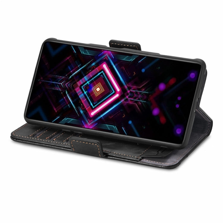For Xiaomi Redmi K40 Gaming CaseNeo Business Splicing Dual Magnetic Buckle Horizontal Flip PU Leather Case with Holder & Card Slots & Wallet