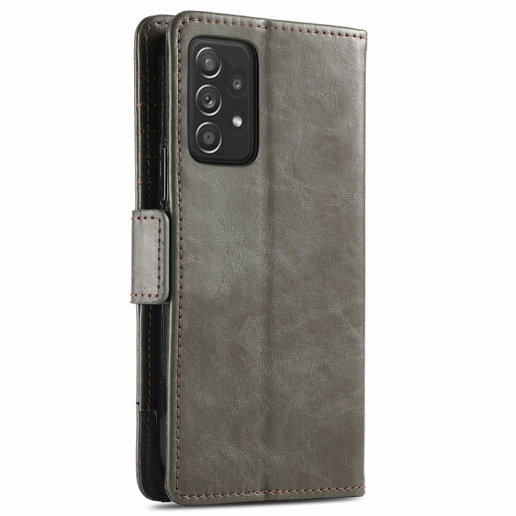 For Samsung Galaxy A52 5G CaseNeo Business Splicing Dual Magnetic Buckle Horizontal Flip PU Leather Case with Holder & Card Slots & Wallet