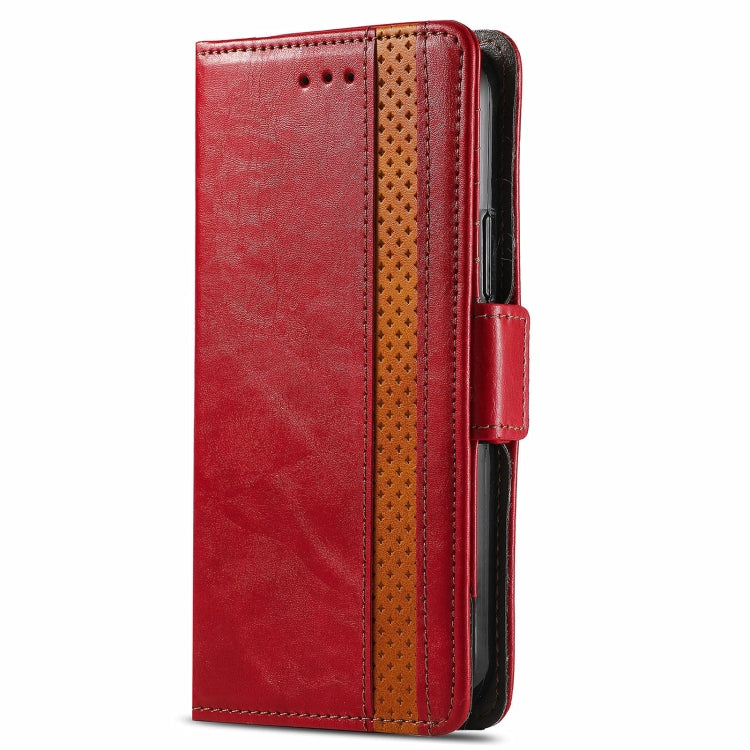 For Samsung Galaxy A72 5G CaseNeo Business Splicing Dual Magnetic Buckle Horizontal Flip PU Leather Case with Holder & Card Slots & Wallet