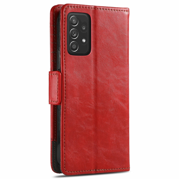 For Samsung Galaxy A72 5G CaseNeo Business Splicing Dual Magnetic Buckle Horizontal Flip PU Leather Case with Holder & Card Slots & Wallet