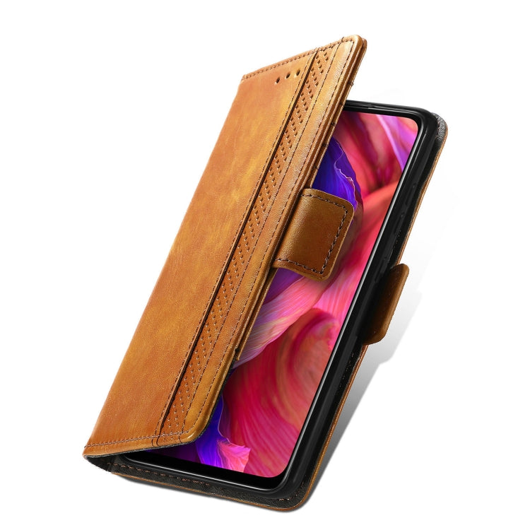 For OPPO A93 5G CaseNeo Business Splicing Dual Magnetic Buckle Horizontal Flip PU Leather Case with Holder & Card Slots & Wallet
