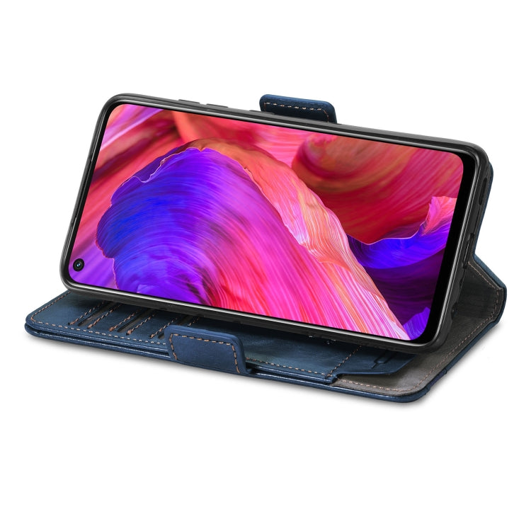 For OPPO A93 5G CaseNeo Business Splicing Dual Magnetic Buckle Horizontal Flip PU Leather Case with Holder & Card Slots & Wallet