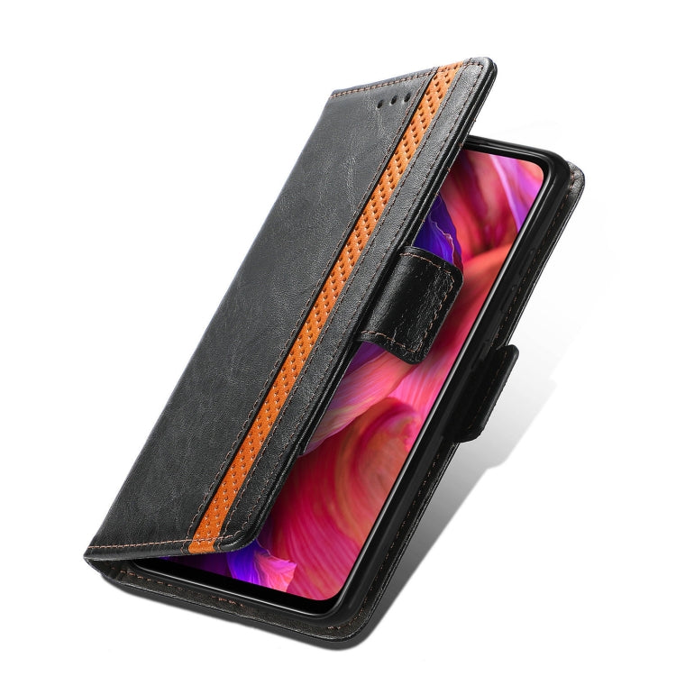 For OPPO A93 5G CaseNeo Business Splicing Dual Magnetic Buckle Horizontal Flip PU Leather Case with Holder & Card Slots & Wallet