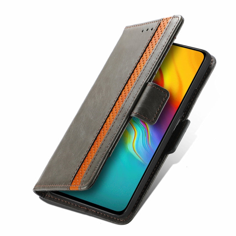 For Infinix Hot 9 CaseNeo Business Splicing Dual Magnetic Buckle Horizontal Flip PU Leather Case with Holder & Card Slots & Wallet