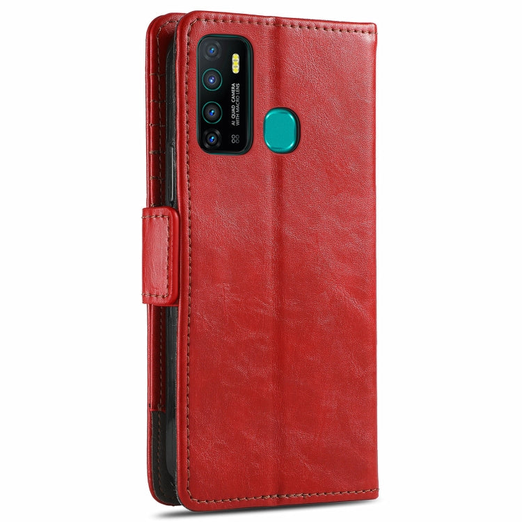 For Infinix Hot 9 CaseNeo Business Splicing Dual Magnetic Buckle Horizontal Flip PU Leather Case with Holder & Card Slots & Wallet