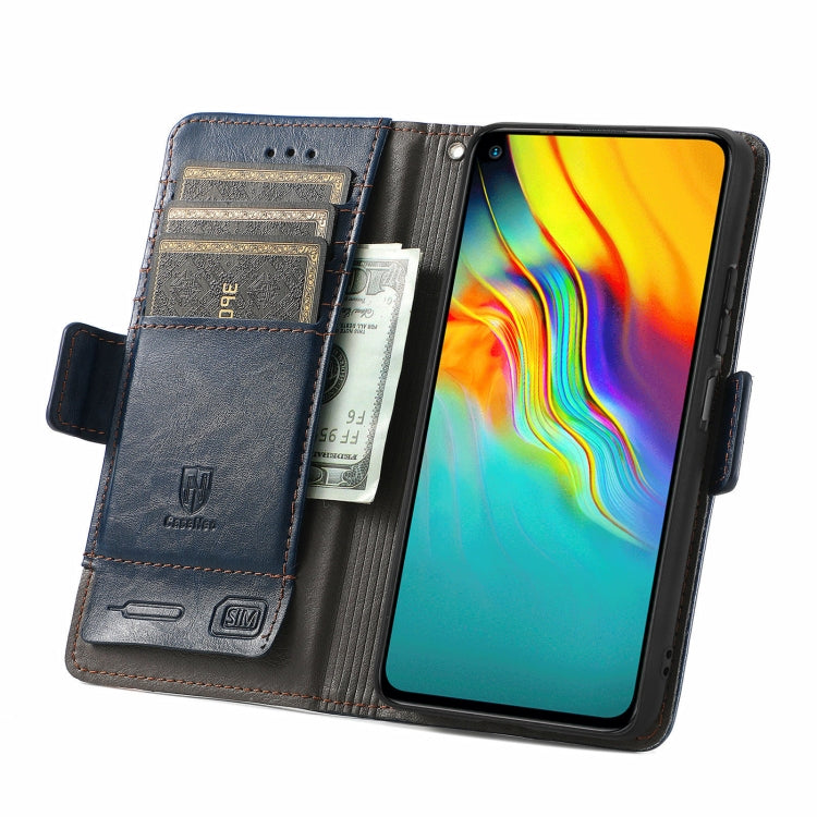 For Infinix Hot 9 CaseNeo Business Splicing Dual Magnetic Buckle Horizontal Flip PU Leather Case with Holder & Card Slots & Wallet