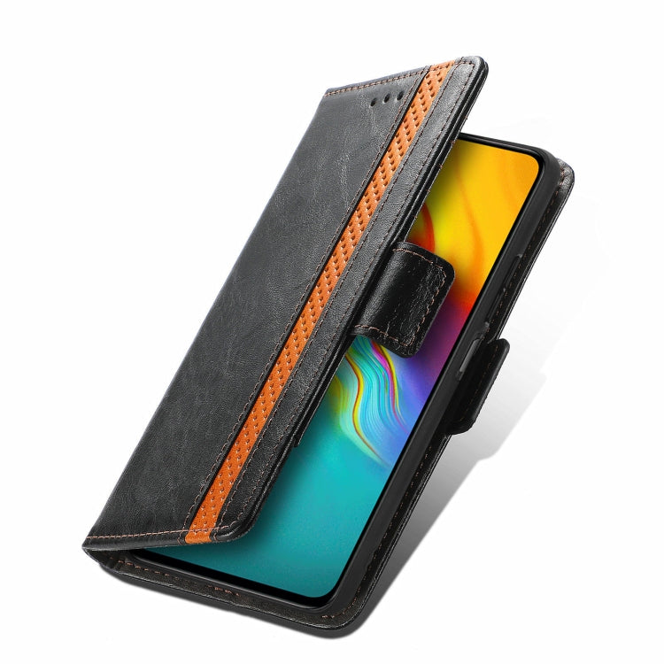 For Infinix Hot 9 CaseNeo Business Splicing Dual Magnetic Buckle Horizontal Flip PU Leather Case with Holder & Card Slots & Wallet