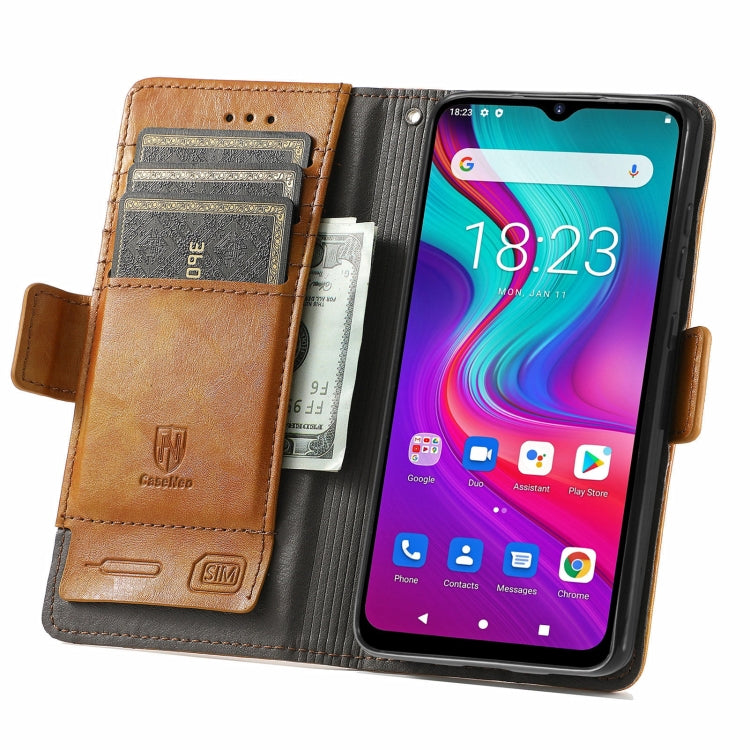 For Doogee X96 Pro CaseNeo Business Splicing Dual Magnetic Buckle Horizontal Flip PU Leather Case with Holder & Card Slots & Wallet