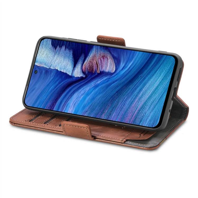 For Xiaomi Redmi Note 10 JP Edition CaseNeo Business Splicing Dual Magnetic Buckle Horizontal Flip PU Leather Case with Holder & Card Slots & Wallet