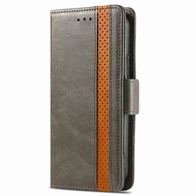 For Google Pixel 5a 5G CaseNeo Business Splicing Dual Magnetic Buckle Horizontal Flip PU Leather Case with Holder & Card Slots & Wallet