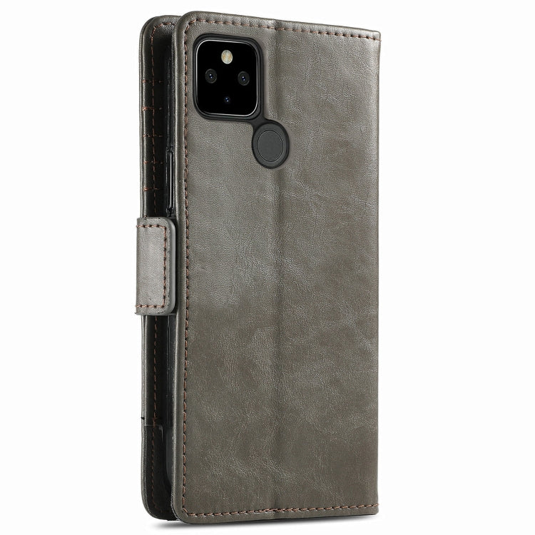 For Google Pixel 5a 5G CaseNeo Business Splicing Dual Magnetic Buckle Horizontal Flip PU Leather Case with Holder & Card Slots & Wallet
