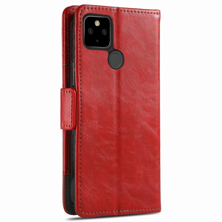 For Google Pixel 5a 5G CaseNeo Business Splicing Dual Magnetic Buckle Horizontal Flip PU Leather Case with Holder & Card Slots & Wallet