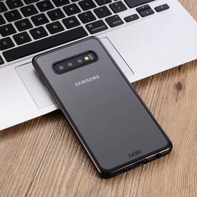 For Galaxy S10e GEBEI Shockproof  Plating PC Protective Case