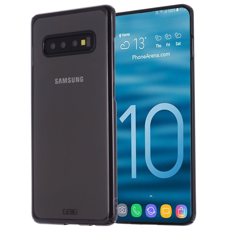 For Galaxy S10+ GEBEI Shockproof  Plating PC Protective Case