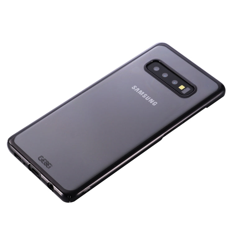 For Galaxy S10+ GEBEI Shockproof  Plating PC Protective Case