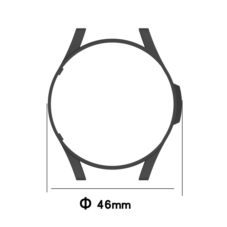 For Samsung Galaxy Watch4 Classic 46mm Half Coverage Hollowed PC Protective Case