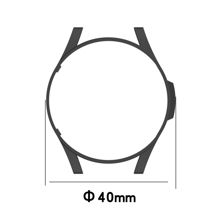 For Samsung Galaxy Watch4 40mm Half Coverage Hollowed PC Protective Case