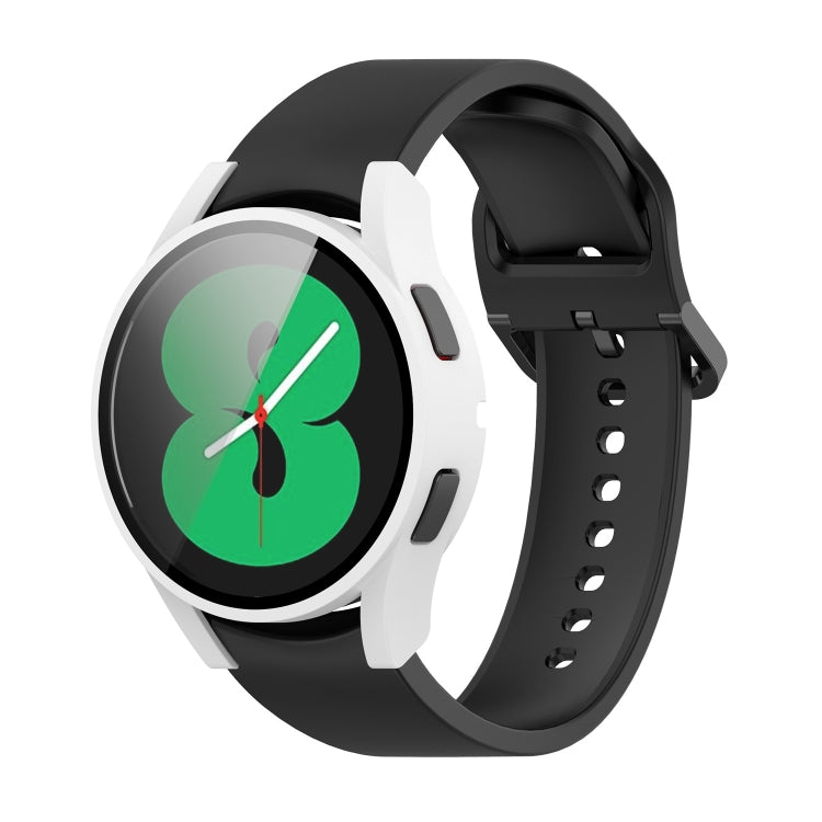 For Samsung Galaxy Watch4 44mm PC Protective Case with Tempered Glass Film