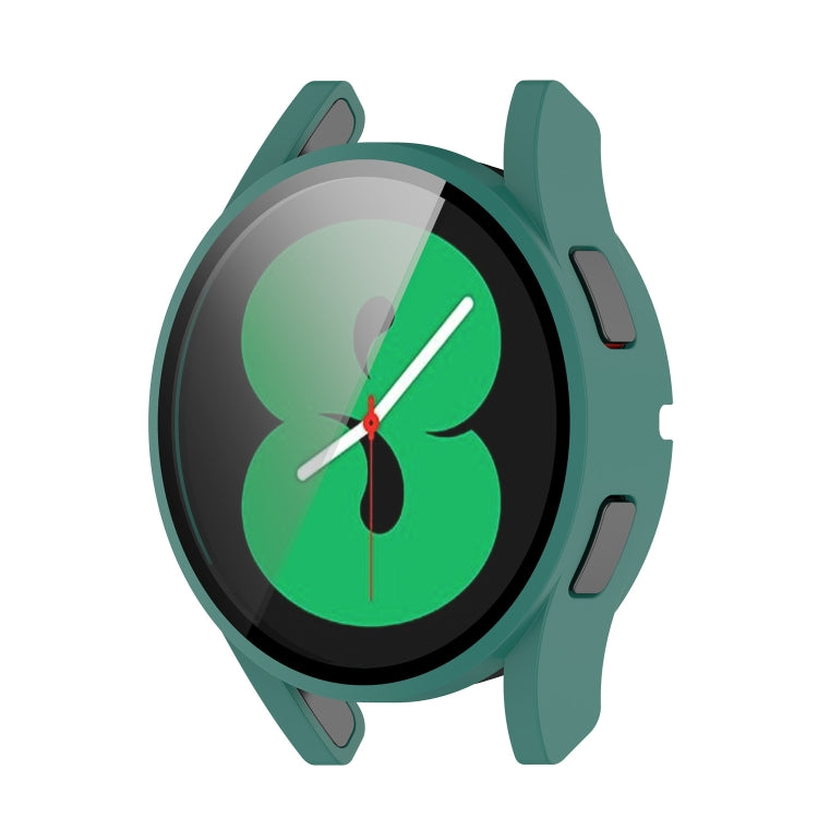 For Samsung Galaxy Watch4 44mm PC Protective Case with Tempered Glass Film