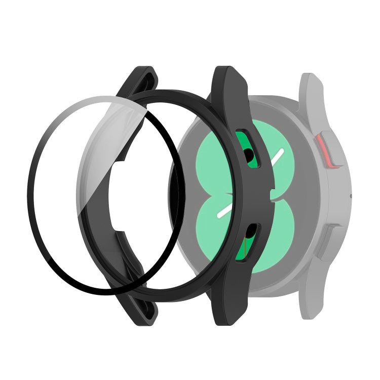 For Samsung Galaxy Watch4 44mm PC Protective Case with Tempered Glass Film