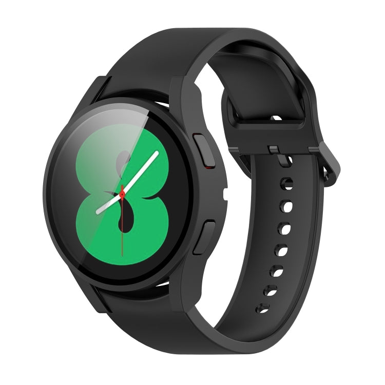 For Samsung Galaxy Watch4 44mm PC Protective Case with Tempered Glass Film
