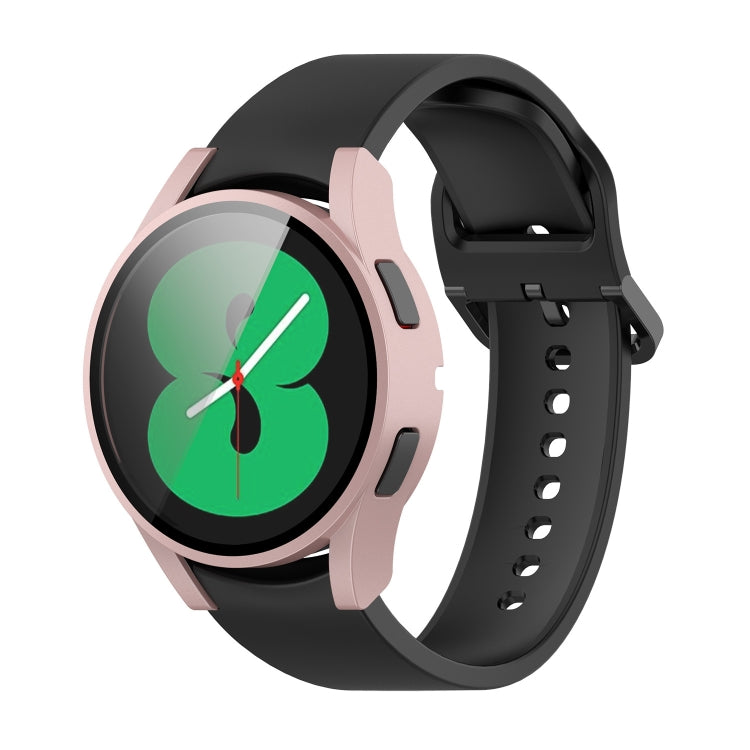 For Samsung Galaxy Watch4 44mm PC Protective Case with Tempered Glass Film