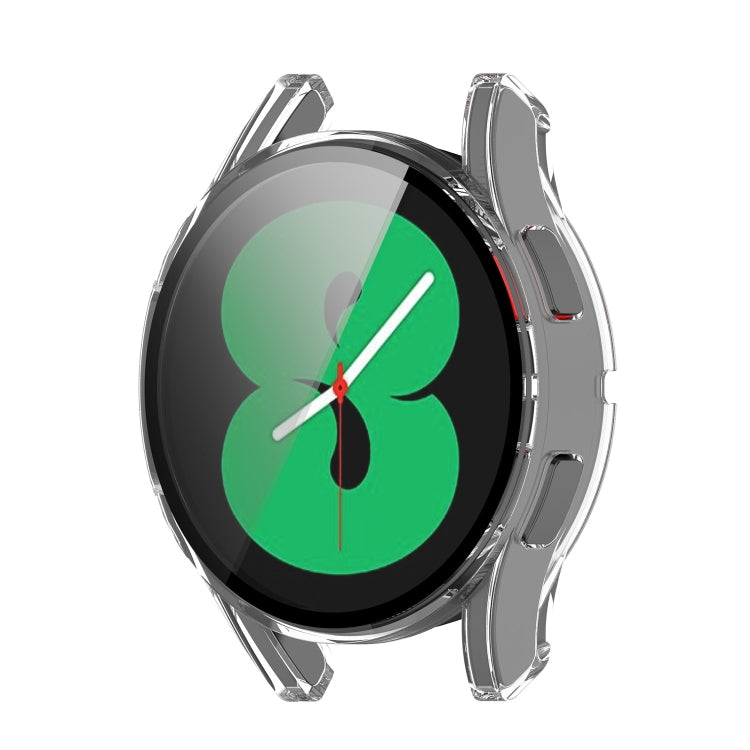 For Samsung Galaxy Watch4 44mm PC Protective Case with Tempered Glass Film