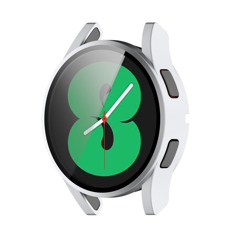 For Samsung Galaxy Watch4 44mm PC Protective Case with Tempered Glass Film