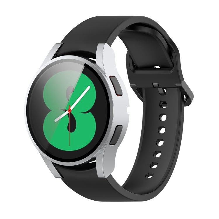 For Samsung Galaxy Watch4 44mm PC Protective Case with Tempered Glass Film