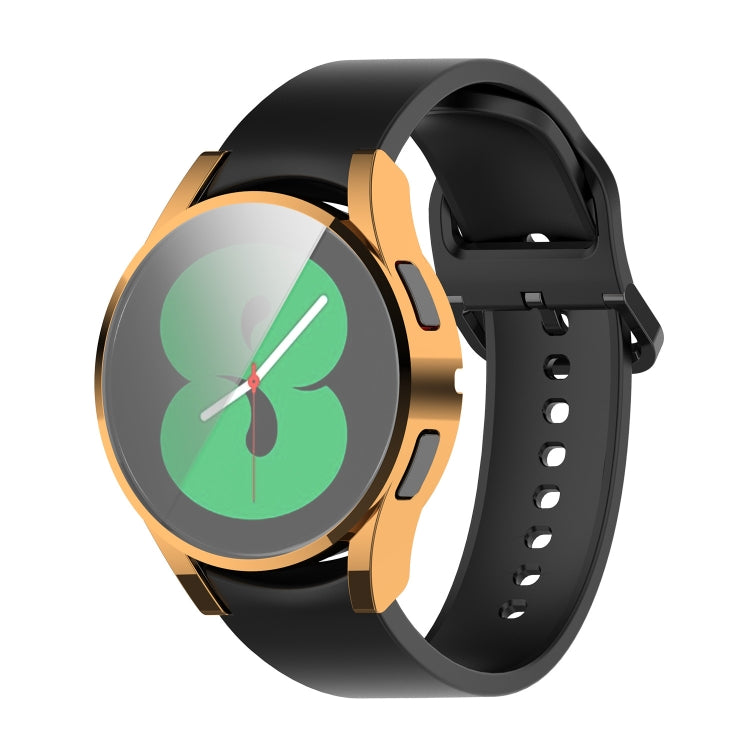 For Samung Galaxy Watch4 44mm Full Coverage TPU Electroplating Protective Case Cover