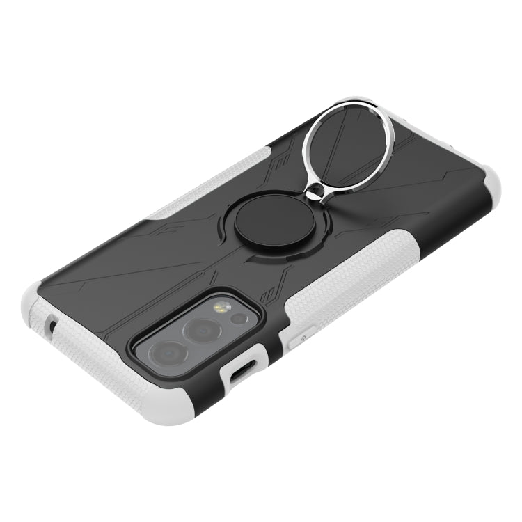 For OnePlus Nord 2 5G Armor Bear Shockproof PC + TPU Protective Case with Ring Holder