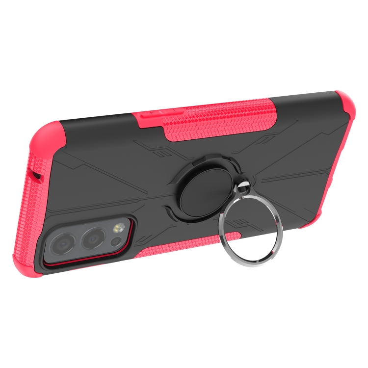 For OnePlus Nord 2 5G Armor Bear Shockproof PC + TPU Protective Case with Ring Holder