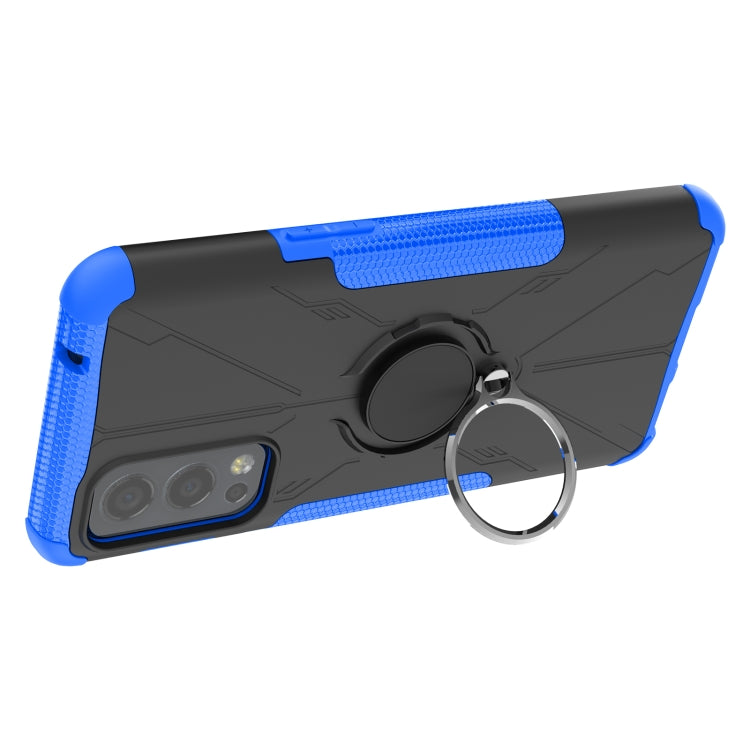 For OnePlus Nord 2 5G Armor Bear Shockproof PC + TPU Protective Case with Ring Holder