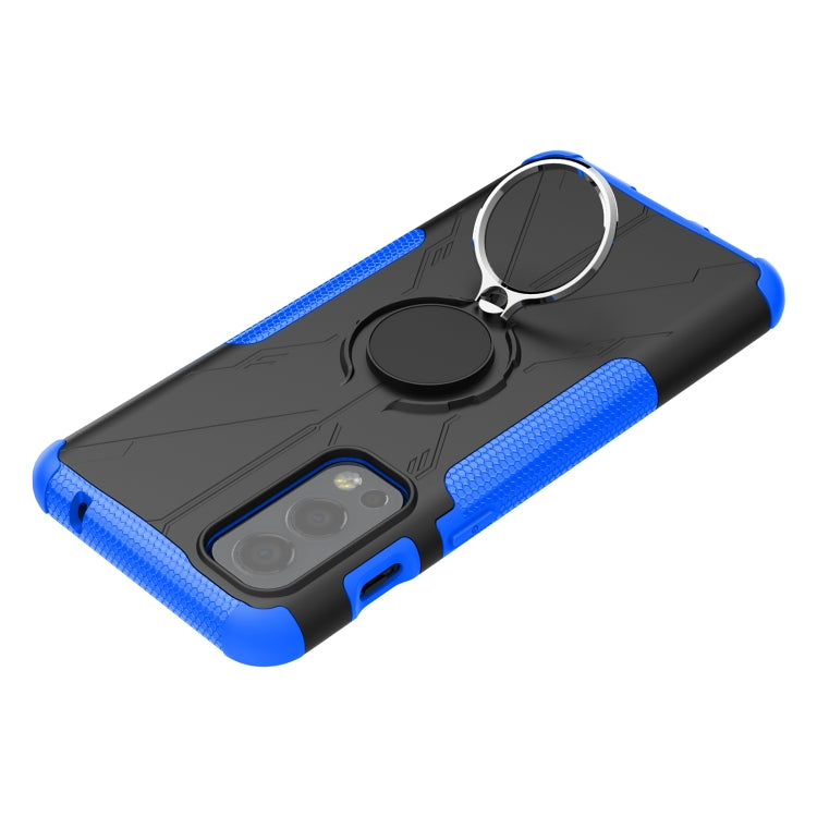 For OnePlus Nord 2 5G Armor Bear Shockproof PC + TPU Protective Case with Ring Holder