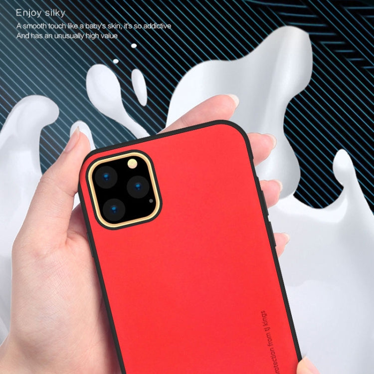 For iPhone 11 Pro TJ KINGS Skin Feeling Series Shockproof TPU + PU Case