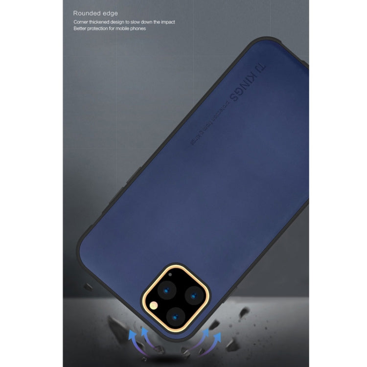 For iPhone 11 Pro TJ KINGS Skin Feeling Series Shockproof TPU + PU Case